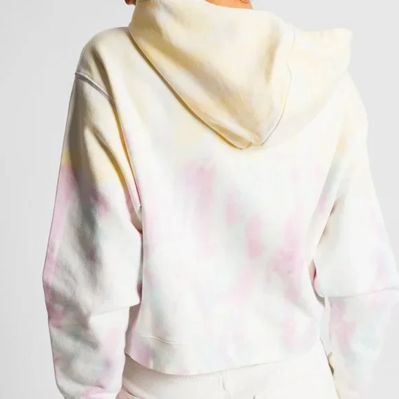 NWT All Saints Pippa Yellow/Lilac Tie Dye Hoody - Picture 2 of 9